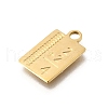 304 Stainless Steel Pendants STAS-F318-09A-G-2
