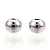 Rhodium Plated 925 Sterling Silver Beads STER-T007-12P-2