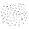 AHADERMAKER 75Pcs 5 Styles Square Shape Sew on Rhinestone GLAA-GA0001-60A-1