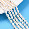 Natural Cultured Freshwater Pearl Beads Strands PEAR-N012-05Y-01-1