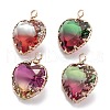 Two Tone Transparent Glass Pendants GLAA-F110-05A-1
