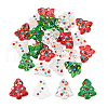   24Pcs 4 Colors Handmade Bumpy Glass Beads Strands LAMP-PH0001-33-7