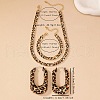 Fashionable Leopard Print  Alloy Chain Bracelets & U Shape Earrings & Chain Necklaces Sets FS-WG89FAF-01-6