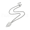 Non-Tarnish 304 Stainless Steel Pendant Necklaces NJEW-C017-02P-2