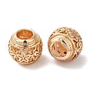 Rack Plating Alloy European Beads PALLOY-S189-07G-1