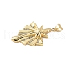 Brass Micro Pave Cubic Zirconia Pendants KK-P293-24A-G-2
