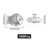 SUNNYCLUE Tibetan Style Alloy Beads TIBEB-SC0001-18-2