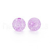 Transparent Crackle Acrylic Beads MACR-S373-66C-N06-7