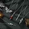 5Pcs 5 Styles Gothic 304 Stainless Steel Cable Chain Necklaces NJEW-JN04983-2