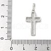 Brass Pave Natural White Shell Pendants KK-S522-01A-P-3