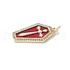 Brass Micro Pave Cubic Zirconia Pendants KK-F892-04G-01B-2