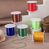 6 Rolls 6 Colors 10M Flat Elastic Crystal String EW-TA0001-04B-5