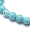 Natural Howlite Bead Stretch Bracelets X-BJEW-K212-A-011-3