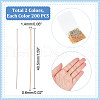 Unicraftale 400Pcs 2 Colors 304 Stainless Steel Flat Head Pins STAS-UN0055-19-3