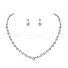 Brass Cubic Zirconia Jewelry Sets FS-WG75FBD-01-2