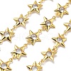 Brass Glass Link Chains CHC-R001-06G-02-1