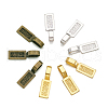 Tibetan Style Alloy Glue-on Flat Pad Bails TIBE-TA0001-09-3