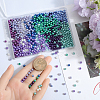 SOFPLATE 1000Pcs 10 Colors Baking Painted Pearlized Glass Imitation Pearl Round Beads HY-SP0001-01C-3