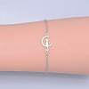 Tarnish Resistant 201 Stainless Steel Kitten Link Bracelets BJEW-T011-JN474-1-2