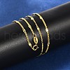 925 Sterling Silver Oval Twisted Chain Necklaces NJEW-H056-01C-G-1