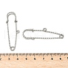 304 Stainless Steel Safety Pins Brooch Findings STAS-K252-11D-P-3