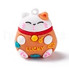 PVC Cartoon Lucky Cat Doll Pendants KY-C008-12A-1