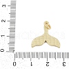 Whale Tail Brass Pendants X-KK-I723-36G-3