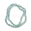Electroplate Transparent Glass Beads Strand GLAA-G088-05B-2