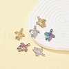 6Pcs 3 Colors 201 Stainless Steel Pendants STAS-FS0001-31-2