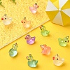 21Pcs 7 Styles Luminous Transparent Resin Pendants RESI-YW0001-82-4