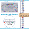 Polyester Shell Shape Paillette Lace Ribbon OCOR-WH0078-108D-2