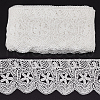 15 Yards Cotton Embroidery Flower Lace Ribbon OCOR-WH0086-91A-7