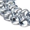 Electroplate Glass Beads Strands X-EGLA-B008-01A-PL01-2