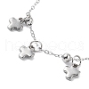 304 Stainless Steel Cross Charm Bracelets BJEW-JB11698-3