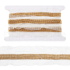 FINGERINSPIRE 2 Yards 9-Row Glass Seed Beaded Lace Trim OCOR-FG0002-60A-1