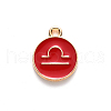 Alloy Enamel Pendants ENAM-S124-01B-07K-2