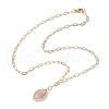 Brass Paperclip Chain Necklaces for Women NJEW-JN04981-4