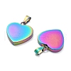 Ion Plating(IP) Fashionable 304 Stainless Steel Stamping Blank Tag Pendants STAS-J002B-01M-2