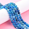 Natural Agate Bead Strands X-G-K166-07F-8mm-06-6