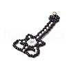 Seed Beads Beaded Charms PALLOY-MZ00353-3