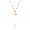Simple and Stylish Stainless Steel Lariat Necklaces WC5409-1-1