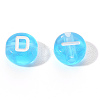 Transparent Deep Sky Blue Acrylic Beads TACR-YW0001-08G-4