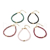 Natural Malaysia Jade(Dyed) Beaded Bracelets for Women or Men BJEW-JB07791-1