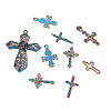 12Pcs 6 Styles Plated Alloy Pendants FIND-TA0001-44-3