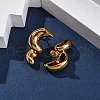 304 Stainless Steel Twist Stud Earrings EJEW-P299-02G-1
