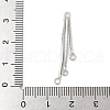 Rack Plating Brass Chain with Ring Pendants KK-A234-002P-3