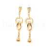 Brass Fold Over Clasps KK-L289-009G-1