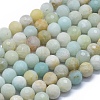 Natural Flower Amazonite Beads Strands G-D0013-74-1