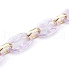 Transparent Acrylic & CCB Plastic Linking Cable Chains AJEW-JB00911-3