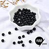 Olycraft 100Pcs Grade A Natural Tourmaline Round Beads G-OC0003-03-4